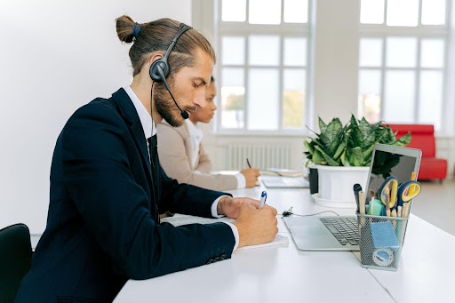 A person working